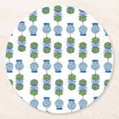 チノイセリージンジャージャージャージャーズトピアリーバスケット ラウンドペーパーコースター (正面)