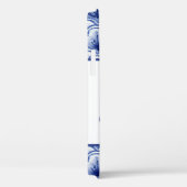 チノイセリーブルーホワイトジンジャージャースホタテガイ模様 Case-Mate iPhoneケース (裏面 / 右)