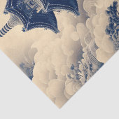 チノイセリー中国のテンプルブルーデクページ 薄葉紙 (詳細)