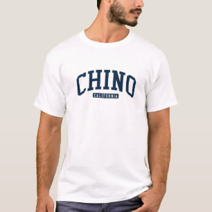 チノカリフォルニアCAカレッジ大学スタイル海軍 Tシャツ