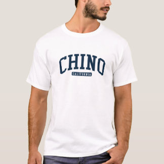 チノカリフォルニアCAカレッジ大学スタイル海軍 Tシャツ