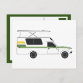 チノクポップ・アートのカンパーレトロレモンライム ポストカード (正面/裏面)