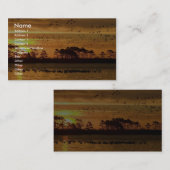 チノコテハの水鳥の混合群 名刺 (正面/裏面)