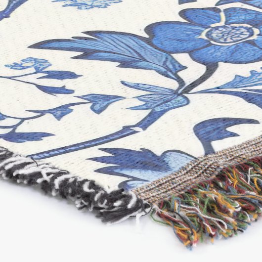 チノセリエフローラプリントオールシーズンスロー毛布 スローブランケット (コーナー)