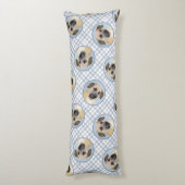 チノックドロップア絵を描イヤーのオリジナルそりドッグアート ボディピロー (裏面 (縦))