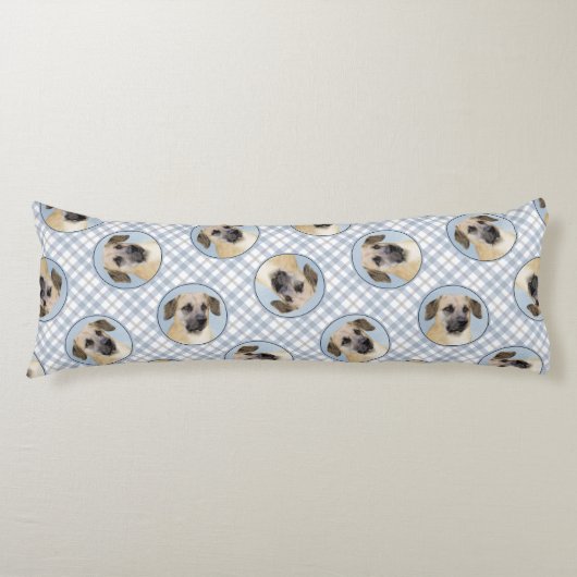 チノックドロップア絵を描イヤーのオリジナルそりドッグアート ボディピロー (正面)