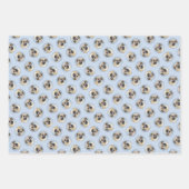 チノックドロップア絵を描イヤーのオリジナルそりドッグアート ラッピングペーパーシート (正面)