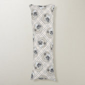 チノックヘリコプ絵を描タイヤーオリジナルドッグアート ボディピロー (正面縦)