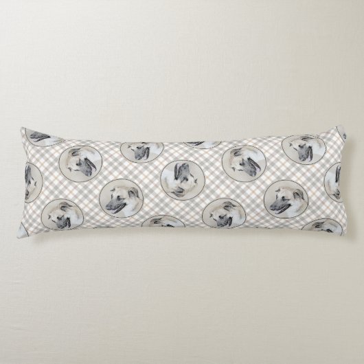 チノックヘリコプ絵を描タイヤーオリジナルドッグアート ボディピロー (正面)