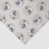 チノックヘリコプ絵を描タイヤーオリジナルドッグアート 薄葉紙 (詳細)