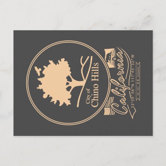 チノヒルズサンベルナルディーノカリフォルニア ポストカード (正面)