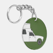 チノポップ・アートのクのキャンパー キーホルダー (正面左)