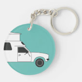 チノポップ・アートのクのキャンパー キーホルダー (裏面)