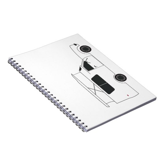 チノポップ・アートのクのキャンパー ノートブック (右側)