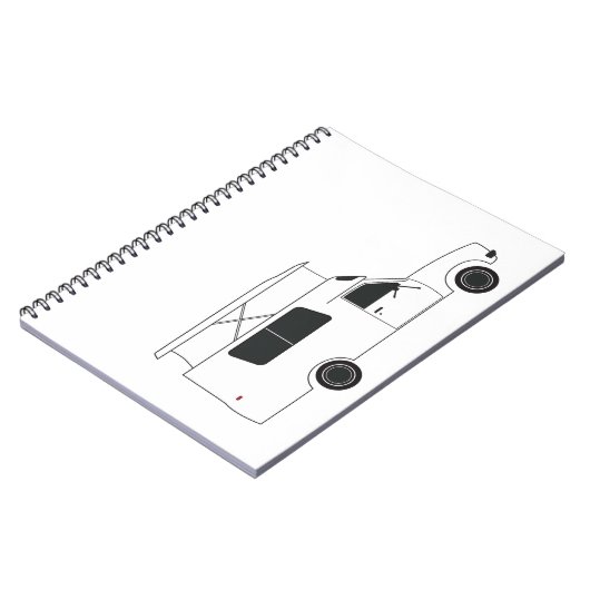 チノポップ・アートのクのキャンパー ノートブック (左側)