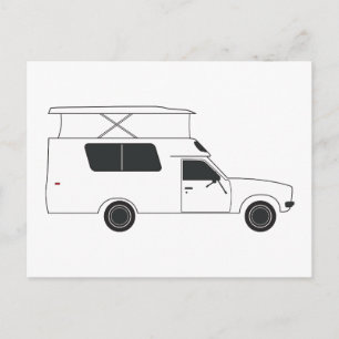 チノポップ・アートのクのキャンパー ポストカード