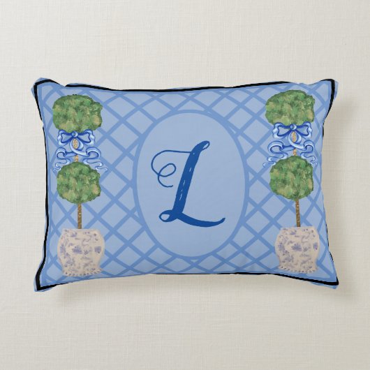 チノワイセリージンジャージャージャーズトピアリーバスケットスロー アクセントクッション (正面)