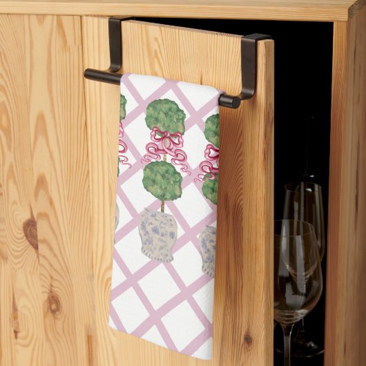 チノワガーリーリージンジャージャージャージャーズトピアリーバスケット キッチンタオル (三つ折り)