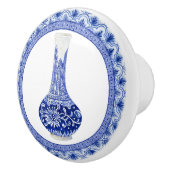 チノワセリエフローラドラゴンフライブルーホワイトジンジャージャー セラミックノブ (右)