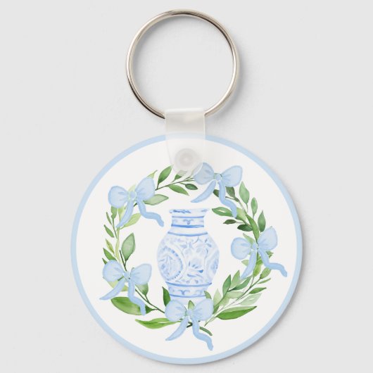 チノワセリーウォーターカラージンジャージャーリース キーホルダー (正面)