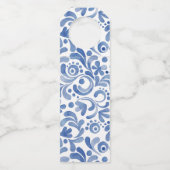 チノワセリーウォーターカラーブルーヘロンバード ボトルネックタグ (裏面)