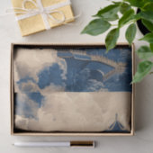 チノワセリーオリエンタルテンプルブルーデコップル 薄葉紙 (ギフト)