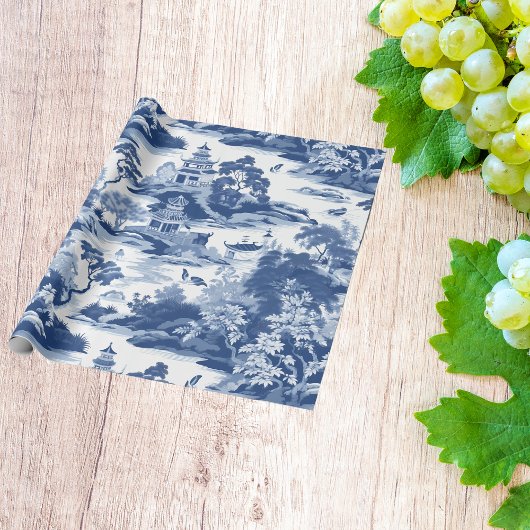 チノワセリーオリエンタル絵画ランドスケーズ ラッピングペーパー