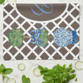 チノワセリーガーデントピアリージンジャージャージャージャー キッチンタオル (折り畳み)