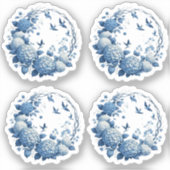 チノワセリーシックあじさい&ブルーバードリースパック シール (正面)