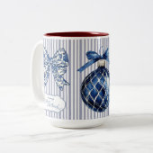 チノワセリーシックなブルークリスマス ツートーンマグカップ (正面左)