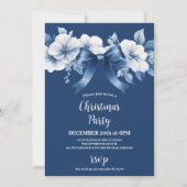 チノワセリーシックなブルークリスマス 招待状 (正面)