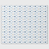 チノワセリーシックなブルーホワイトカボチャ中国のンジャー ラッピングペーパー (フラット)