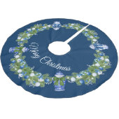 チノワセリージンジャージャールクリスマスツリースカート ブラッシュドポリエステルツリースカート (アングル)