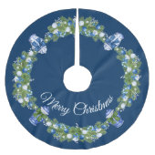 チノワセリージンジャージャールクリスマスツリースカート ブラッシュドポリエステルツリースカート (正面)