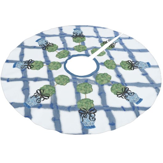 チノワセリージンジャージャー布ナプキン ブラッシュドポリエステルツリースカート (アングル)