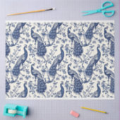 チノワセリースタイルピーコックテーマティッシュペーパー 薄葉紙 (クラフト)