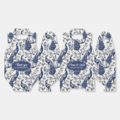 チノワセリースタイルピーコックテーマ結婚式の引き出物ボックス フェイバーボックス (見開き)