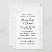 チノワセリーセージ緑牡丹結婚式招待状 招待状 (正面)