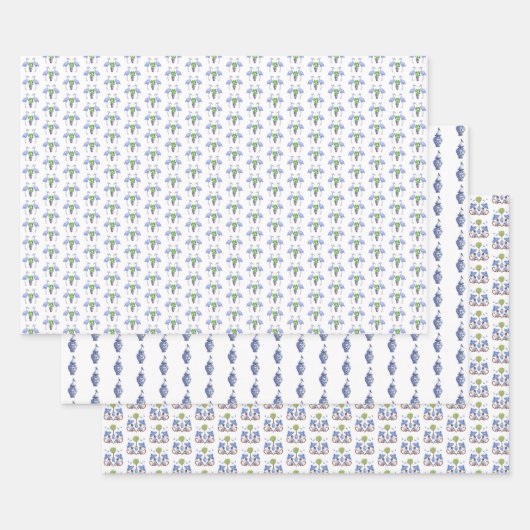 チノワセリーテーブルハウスラッピング紙 ラッピングペーパーシート (セット)