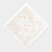 チノワセリートイレフィ結婚リガー救ズ日付ブライダル 箔ナプキン (右)