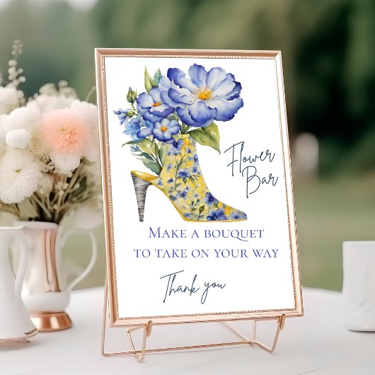 チノワセリーハイヒール靴フラワーバー標識 テーブルナンバー