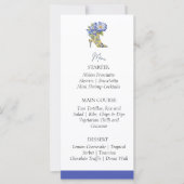 チノワセリーハイヒール靴ブライダルシャワーメニューカード (正面)