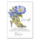 チノワセリーハイヒール靴ワインラッフルサイン テーブルナンバー (裏面)