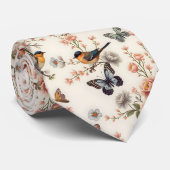 チノワセリーバードアンドバタフライ調和 ネクタイ (ロール)
