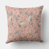 チノワセリーバード&さくらんぼの花 クッション (裏面)