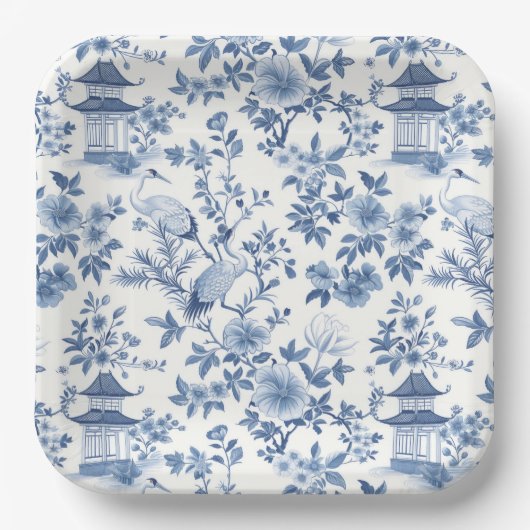 チノワセリーパゴダクレーン ペーパープレート (正面)