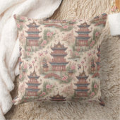 チノワセリーピンクのパゴダの水色 クッション (ブランケット)
