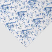 チノワセリーブルーの花と鳥の切り離し 薄葉紙 (詳細)