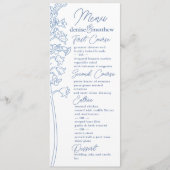 チノワセリーブルーエレガントパゴダとフローラトイル メニュー (正面)