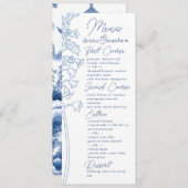 チノワセリーブルーエレガントパゴダとフローラトイル メニュー (正面/裏面)